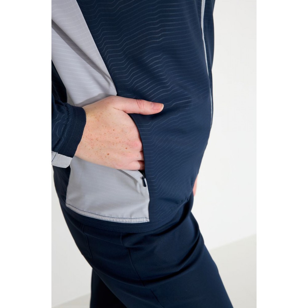 Lanark Stretch Wind Jacket - Navy / Lt. Grey