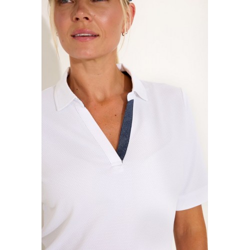 Bovey Halfsleeve - White / Navy 