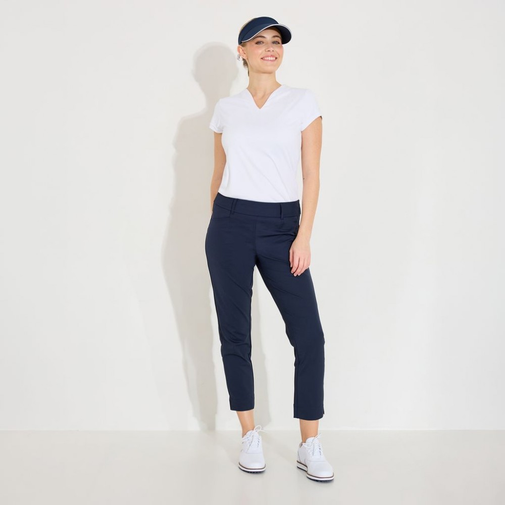 Elite 7/8 Trousers Mid Waist - Navy