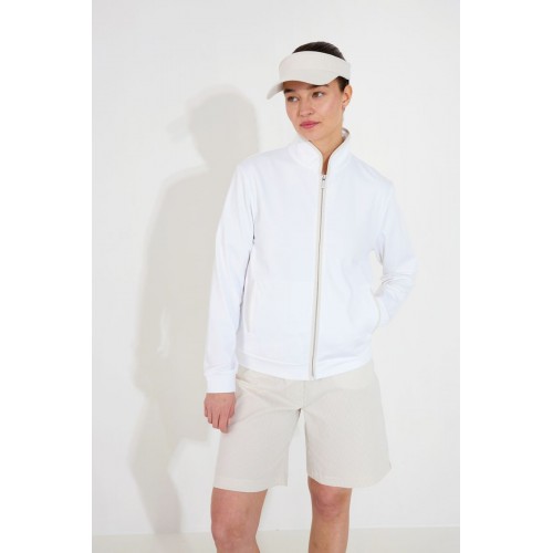 Bovey Midlayer Jacket - White / Lt. Sand