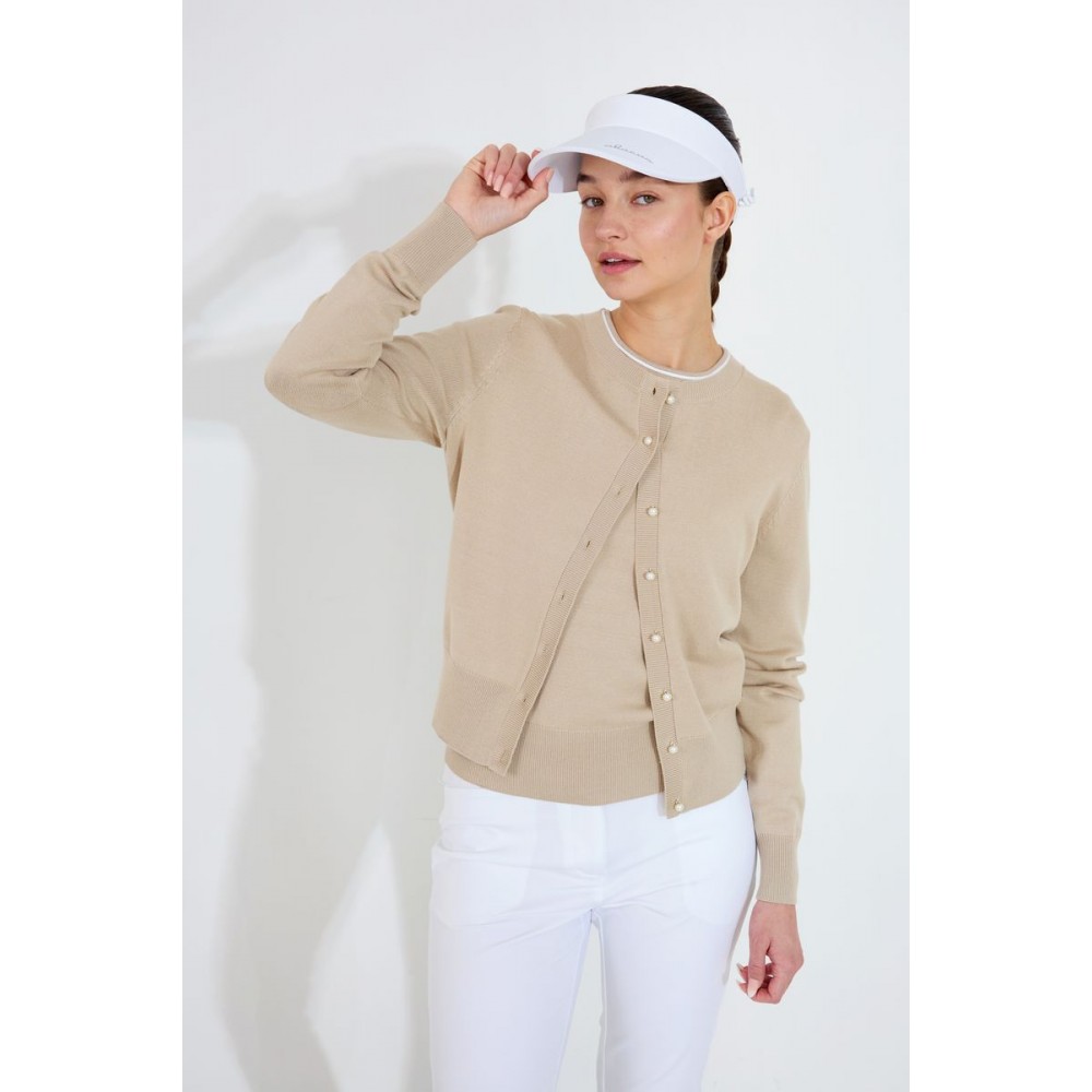Niblick Cardigan - Lt Sand
