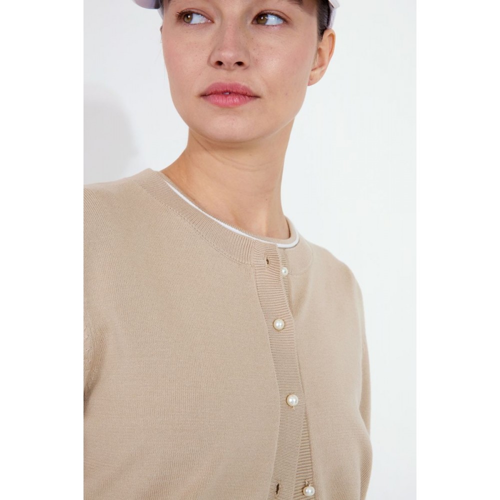 Niblick Cardigan - Lt Sand