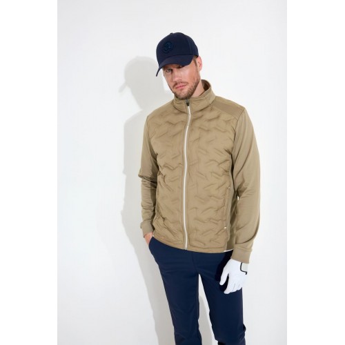 Ab Portrush Mens Hybrid Jacket - Taupe