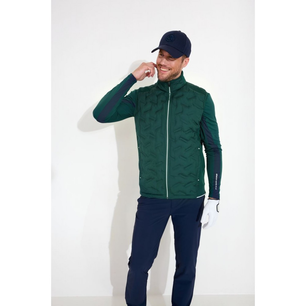 Portrush Mens Hybrid Vest - Course Green