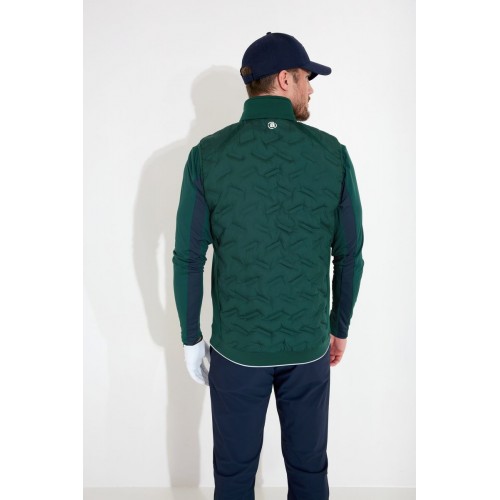 Portrush Mens Hybrid Vest - Course Green