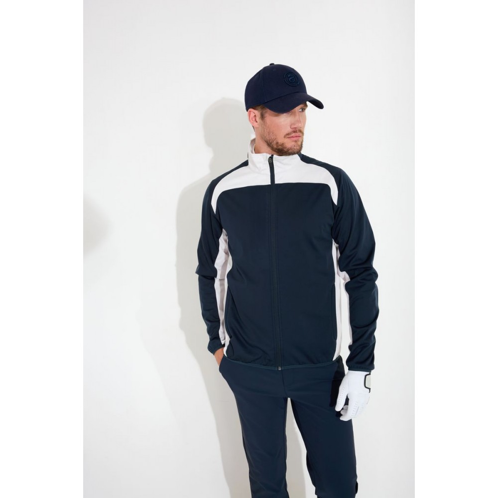 Mens Muirfield Sofshell Jacket - Navy / Clam