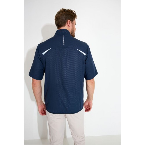 Mens Lanark Stretch Windshirt - Navy