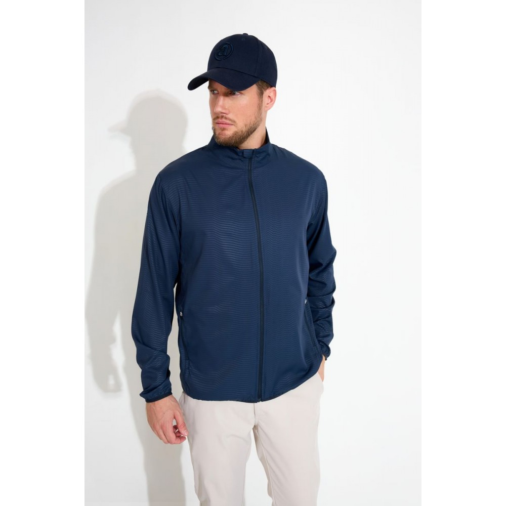 Mens Lanark Classic Stretch Wind Jacket - Navy