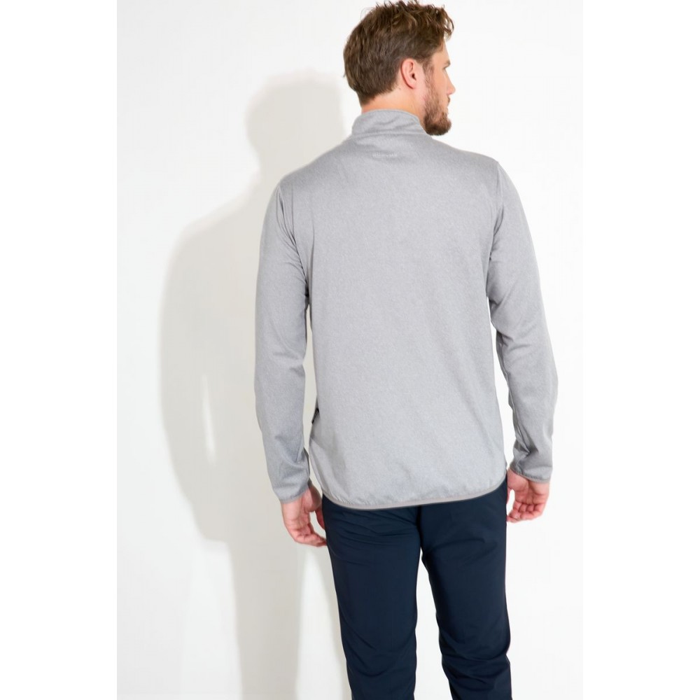 Cradoc Halfzip Fleece Mens - Lt. Grey Melange