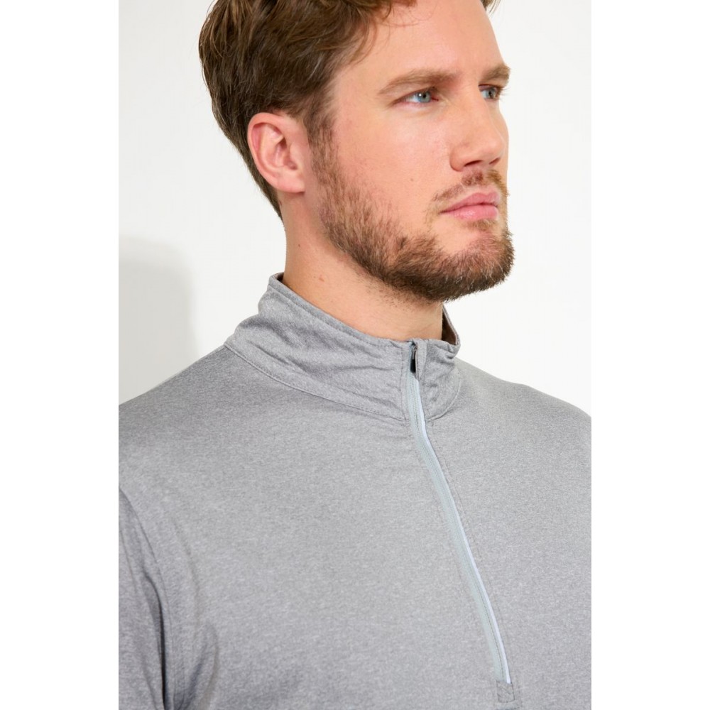 Cradoc Halfzip Fleece Mens - Lt. Grey Melange
