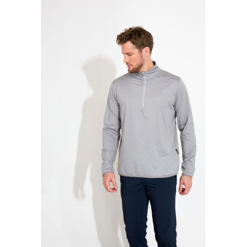 Cradoc Halfzip Fleece Mens - Lt. Grey Melange