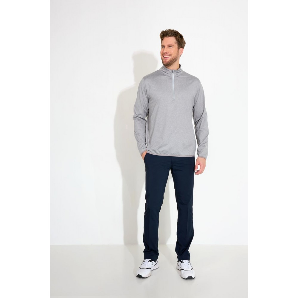Cradoc Halfzip Fleece Mens - Lt. Grey Melange