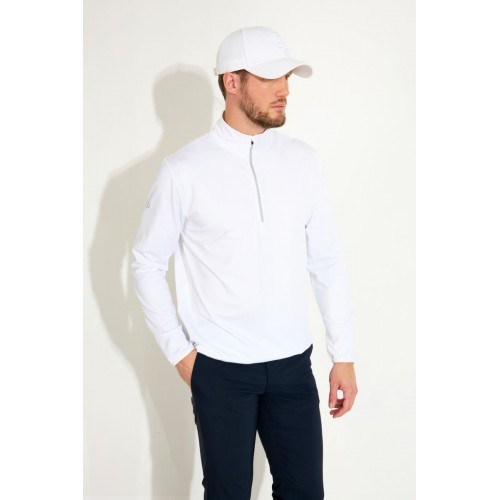 Cradoc Halfzip Fleece Mens - White