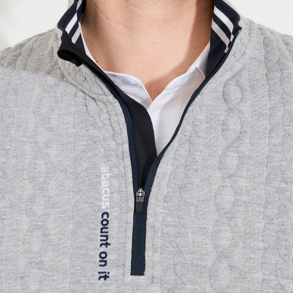 Woburn Mens Midlayer - Lt Grey