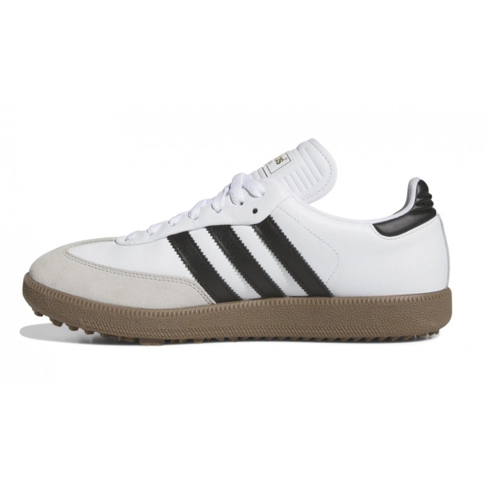 Adidas Samba Golfskór WH/BL/GU