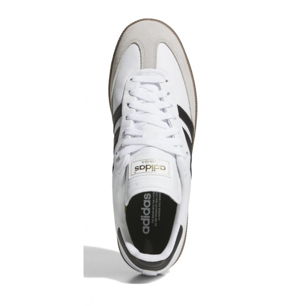 Adidas Samba Golfskór WH/BL/GU