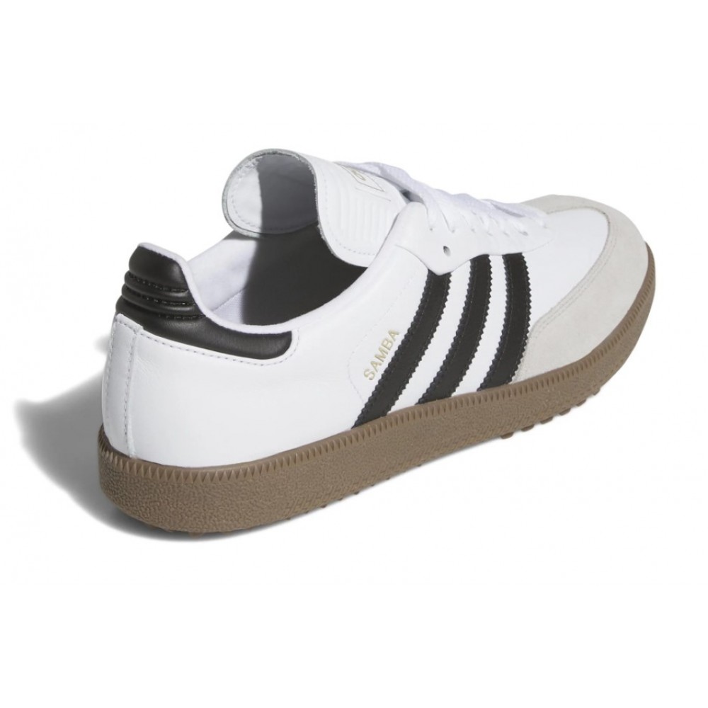 Adidas Samba Golfskór WH/BL/GU