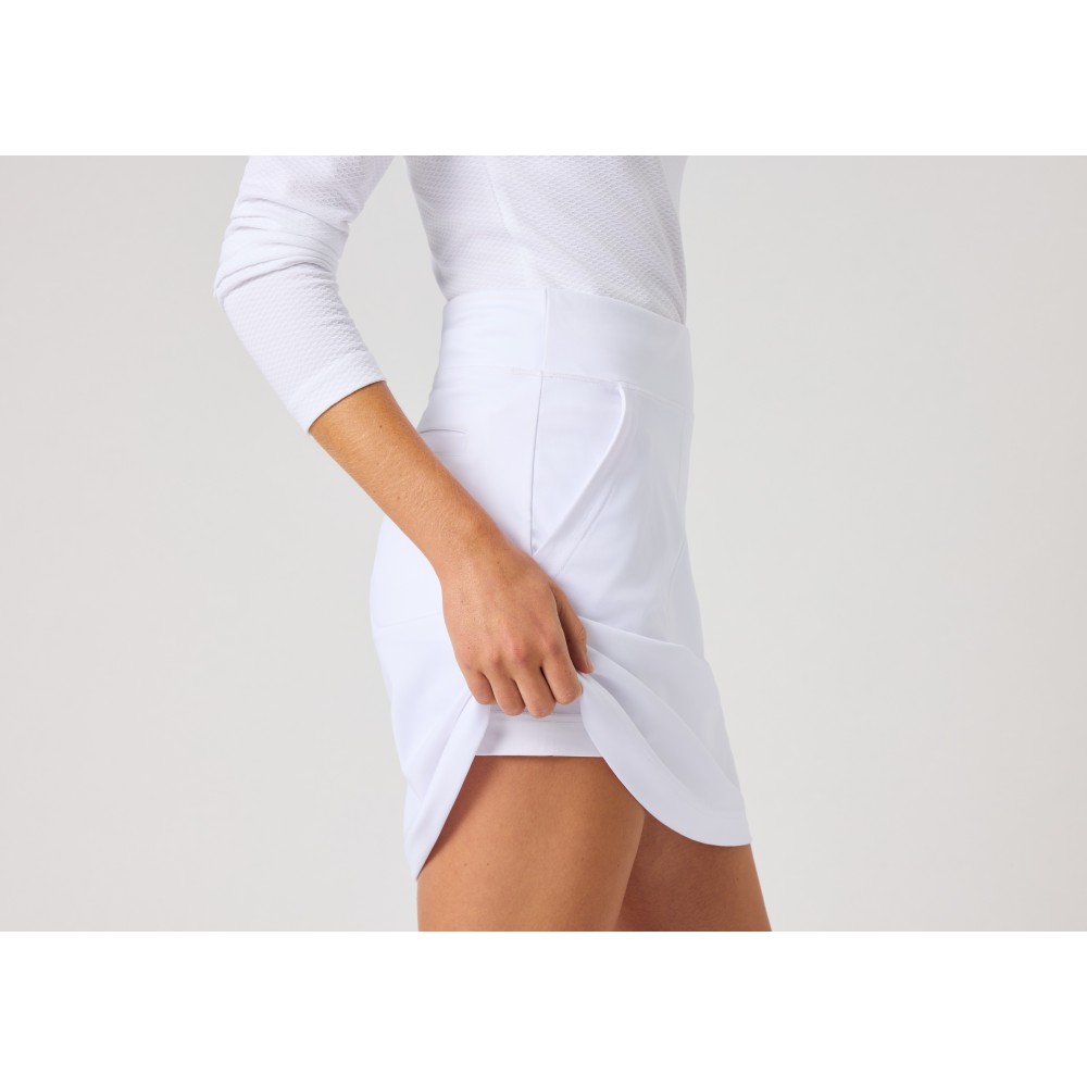 Genua Skort 45 cm - White