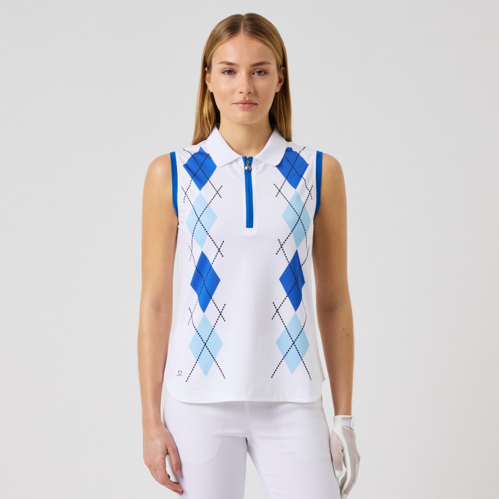 Argyle Sl Polo - Mid Blue