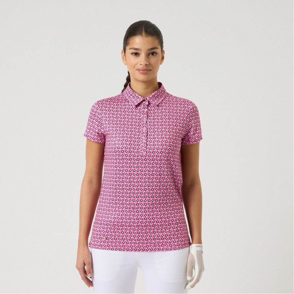Sheermotion Cap/S Polo - Geometric Palm Three