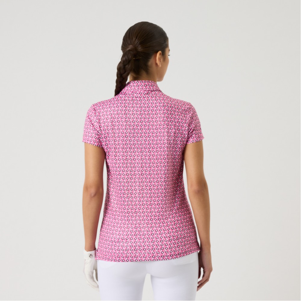 Sheermotion Cap/S Polo - Geometric Palm Three