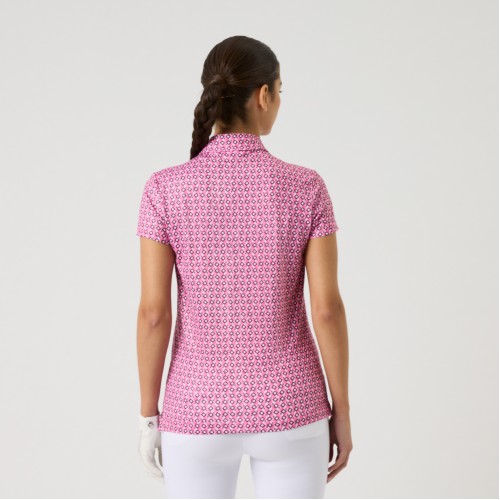 Sheermotion Cap/S Polo - Geometric Palm Three