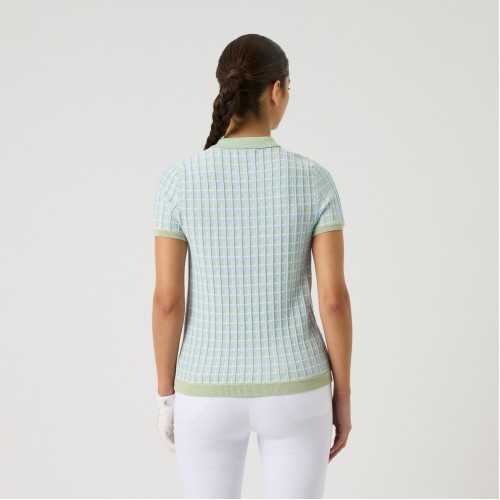 Knit Halfsleeve Polo - Muted Pistachio 