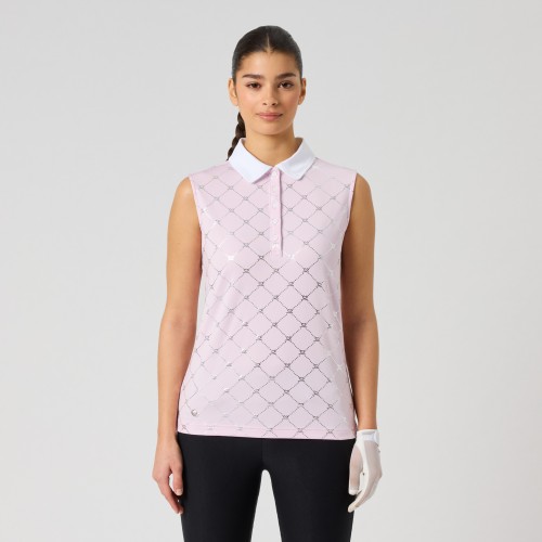 Foil Print SL Polo Shirt - Foil Silver Foil Print SL Polo Shirt - Foil Silver
