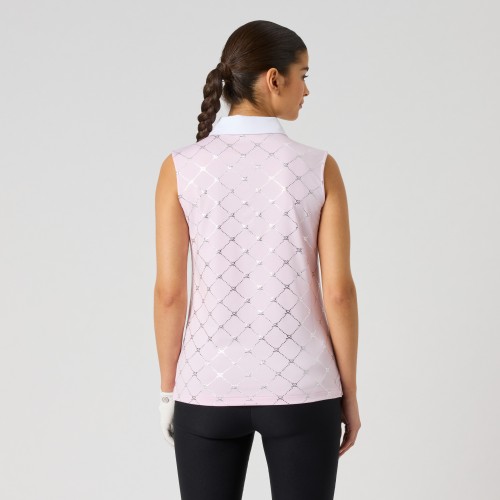 Foil Print SL Polo Shirt - Foil Silver Foil Print SL Polo Shirt - Foil Silver
