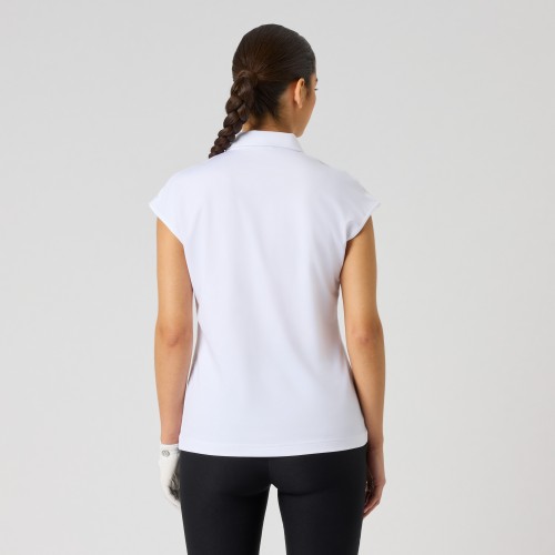 Foil Print Cap S Polo Shirt - White Foil Print Cap S Polo Shirt - White