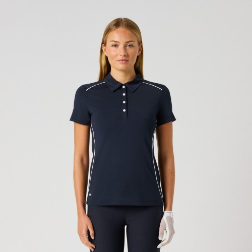 Piping SS Polo Shirt - Navy 