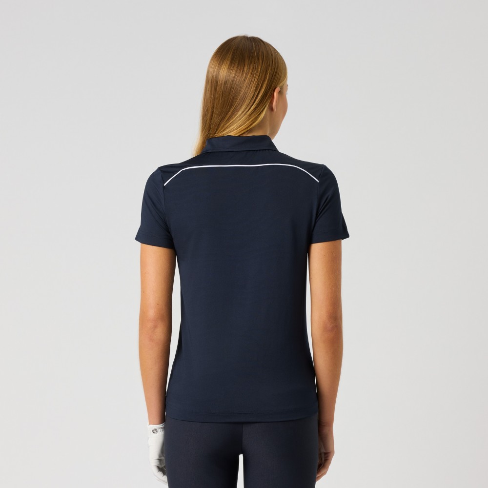 Piping SS Polo Shirt - Navy 