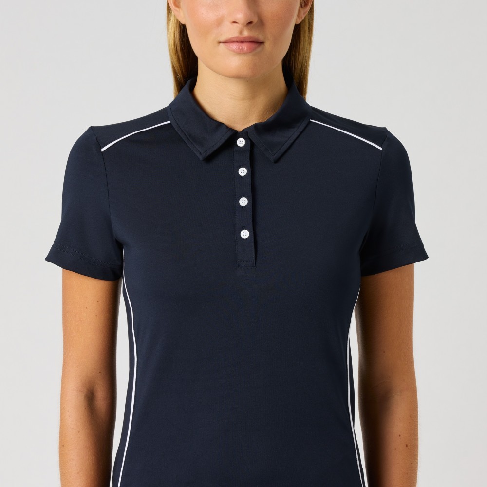 Piping SS Polo Shirt - Navy 