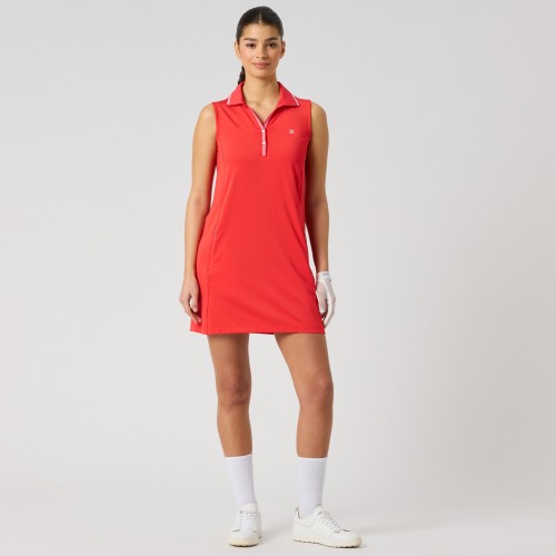 Flared SL Dress 85cm - Poppy Red