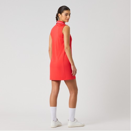 Flared SL Dress 85cm - Poppy Red