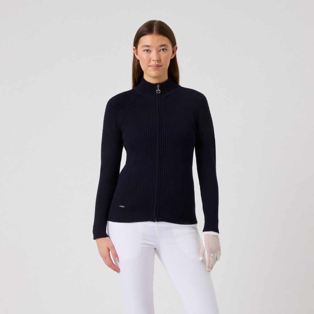 Rib Cardigan - Navy