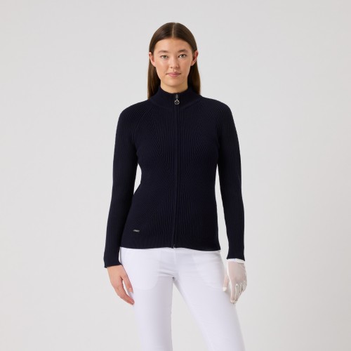 Rib Cardigan - Navy