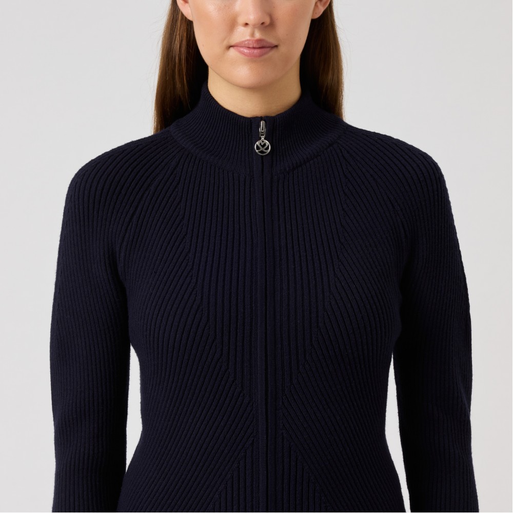 Rib Cardigan - Navy