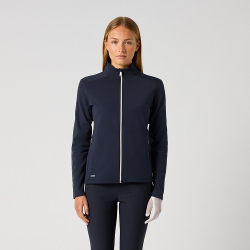 Cholet Full Zip Sweater - Navy