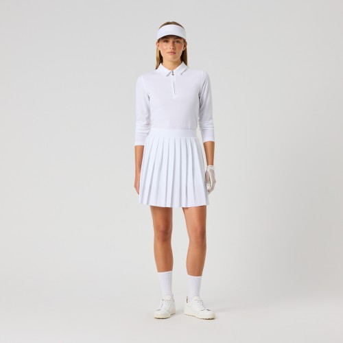 Pleated Skort 45 cm - White
