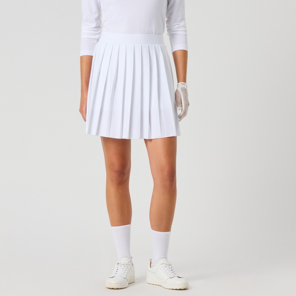 Pleated Skort 45 cm - White
