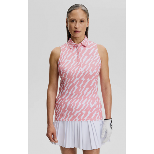 J.L Dena Print SL Top - Flamingo Plume