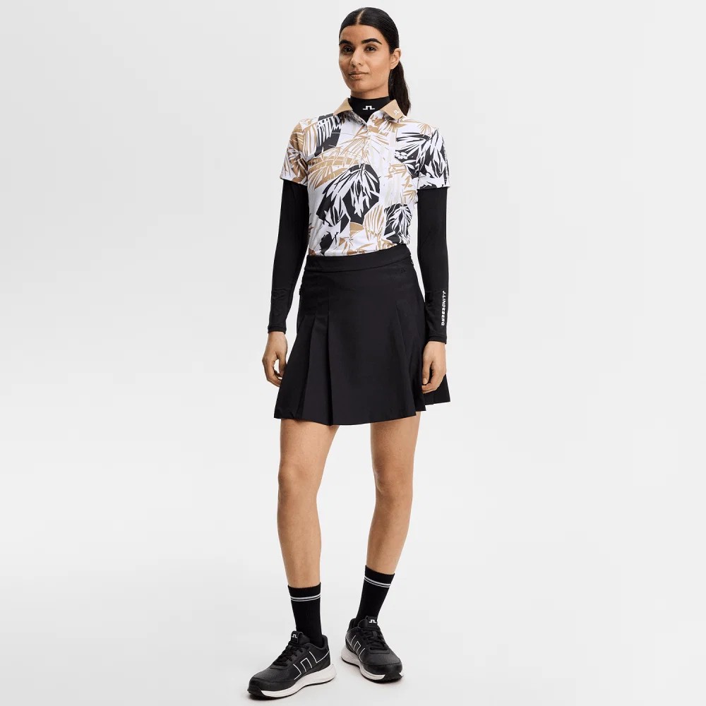 J.L Tour Tech Print Polo - Kelp