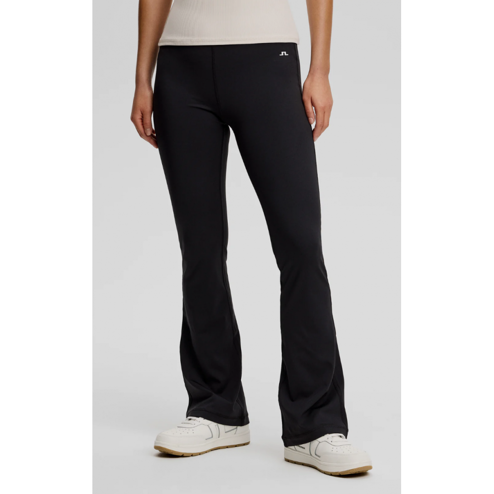 J.L Fiona Flared Leggings - Black