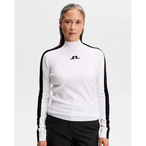 J.L Adia Knitted Sweater - White