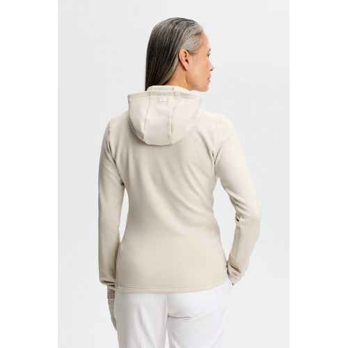 J.L Aerielle Quarter Zip Hood - Moonbeam
