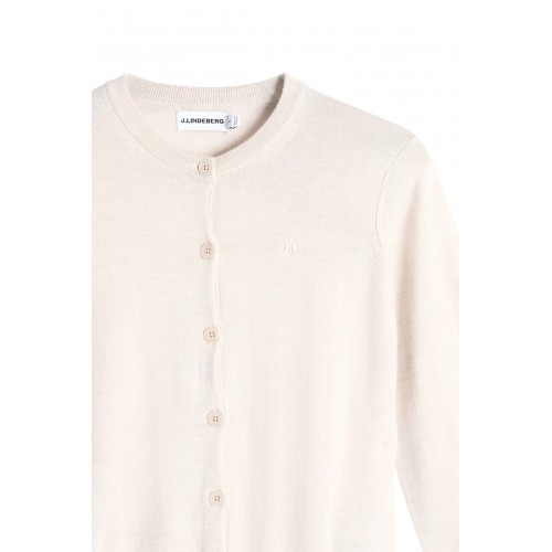 J.L Joanna Knitted Cardigan - Moonbeam Melange J.L Joanna Knitted Cardigan - Moonbeam Melange