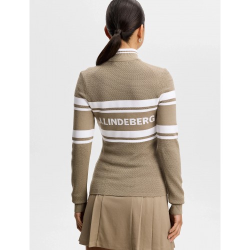 J.L Ariadne Knit Quarter Zip - Brindle J.L Ariadne Knit Quarter Zip - Brindle