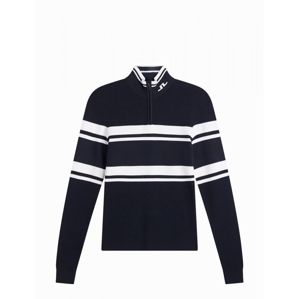 J.L Ariadne Knit Quarter Zip - Navy