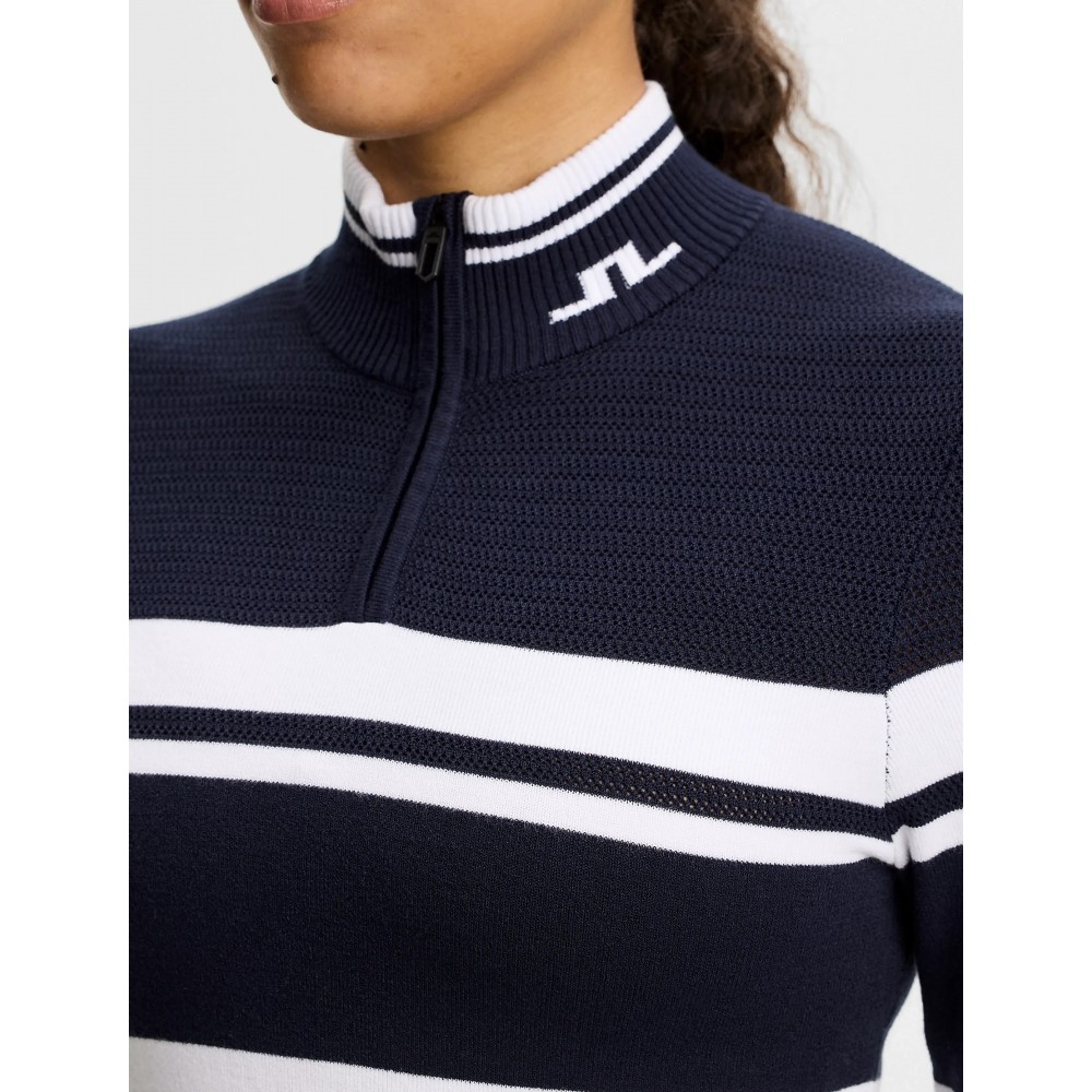 J.L Ariadne Knit Quarter Zip - Navy